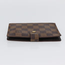 LOUIS VUITTON Damier Ebene Agenda PM Day Planner Cover R20700 LV Auth SW2194-3