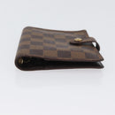 LOUIS VUITTON Damier Ebene Agenda PM Day Planner Cover R20700 LV Auth SW2194-6