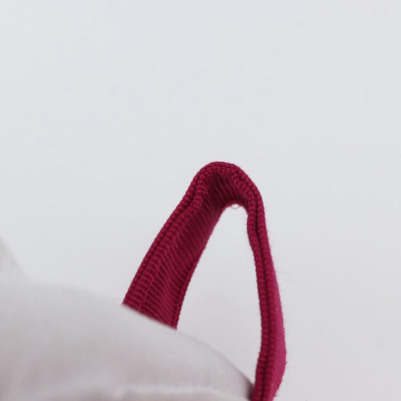 CELINE Circle Pouch Nylon Pink Gold Auth SW2195A