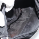 PRADA Hand Pouch Nylon Black Silver Auth SW2198-10