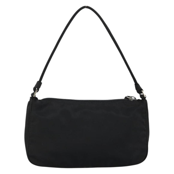 PRADA Handtasche Nylon Schwarz Silber Original SW2198
