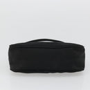 PRADA Hand Pouch Nylon Black Silver Auth SW2198-5