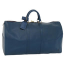 LOUIS VUITTON Epi Keepall 55 Boston Bag Toledo Blue M42955 LV Auth sw220-1