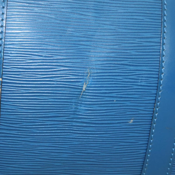 LOUIS VUITTON Epi Keepall 55 Boston Bag Toledo Blue M42955 LV Auth sw220