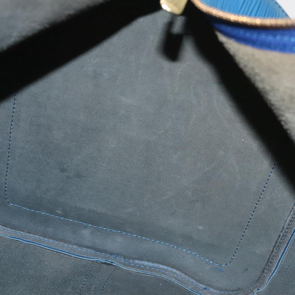 LOUIS VUITTON Epi Keepall 55 Boston Bag Toledo Blue M42955 LV Auth sw220