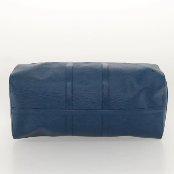 LOUIS VUITTON Epi Keepall 55 Boston Bag Toledo Blue M42955 LV Auth sw220