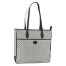 GUCCI Micro GG Supreme Tote Bag PVC Navy Gold 002 39 0149 Auth SW2203-1