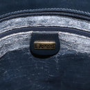 GUCCI Micro GG Supreme Tote Bag PVC Navy Gold 002 39 0149 Auth SW2203-10