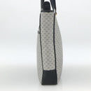 GUCCI Micro GG Supreme Tote Bag PVC Navy Gold 002 39 0149 Auth SW2203-4