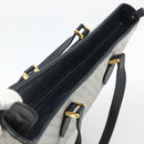 GUCCI Micro GG Supreme Tote Bag PVC Navy Gold 002 39 0149 Auth SW2203-6