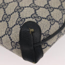 GUCCI GG Supreme Shoulder Bag PVC Navy Gold 007 58 0093 Auth SW2206-14