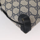 GUCCI GG Supreme Shoulder Bag PVC Navy Gold 007 58 0093 Auth SW2206-15