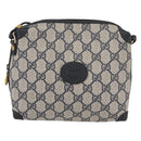 GUCCI GG Supreme Shoulder Bag PVC Navy Gold 007 58 0093 Auth SW2206-13