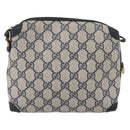 GUCCI GG Supreme Shoulder Bag PVC Navy Gold 007 58 0093 Auth SW2206-2