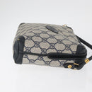 GUCCI GG Supreme Shoulder Bag PVC Navy Gold 007 58 0093 Auth SW2206-3