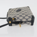 GUCCI GG Supreme Shoulder Bag PVC Navy Gold 007 58 0093 Auth SW2206-4