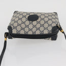 GUCCI GG Supreme Shoulder Bag PVC Navy Gold 007 58 0093 Auth SW2206-6