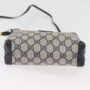 GUCCI GG Supreme Shoulder Bag PVC Navy Gold 007 58 0093 Auth SW2206-5