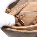 GUCCI Micro GG Supreme Shoulder Bag PVC Beige Gold 007 49 5548 Auth SW2207-25