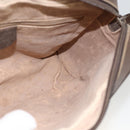 GUCCI GG Supreme Web Sherry Line Shoulder Bag PVC Beige Gold Red Auth SW2209-17