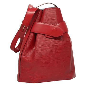 LOUIS VUITTON Epi Sac Depaule PM Shoulder Bag Red M80207 LV Auth sw221