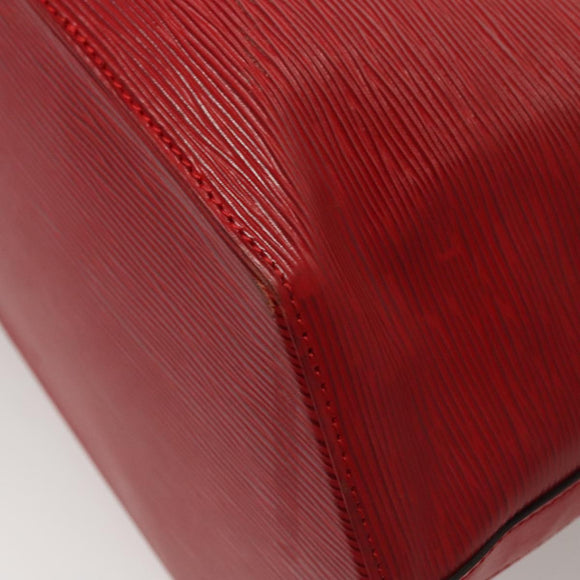 LOUIS VUITTON Epi Sac Depaule PM Shoulder Bag Red M80207 LV Auth sw221