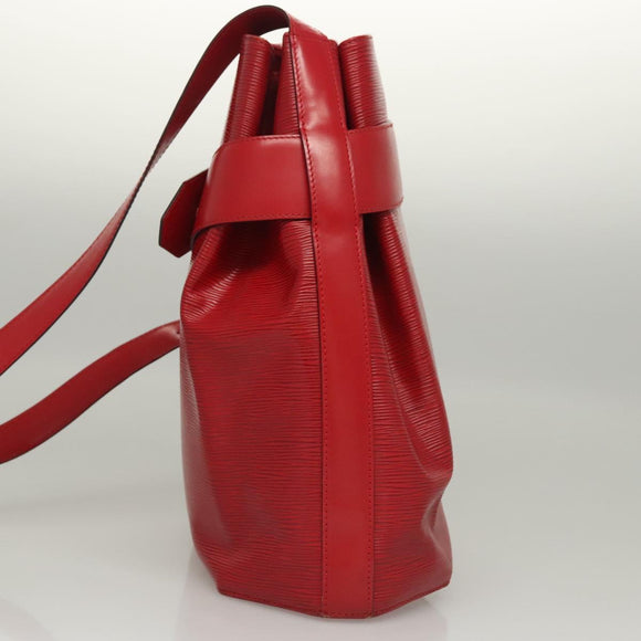 LOUIS VUITTON Epi Sac Depaule PM Shoulder Bag Red M80207 LV Auth sw221