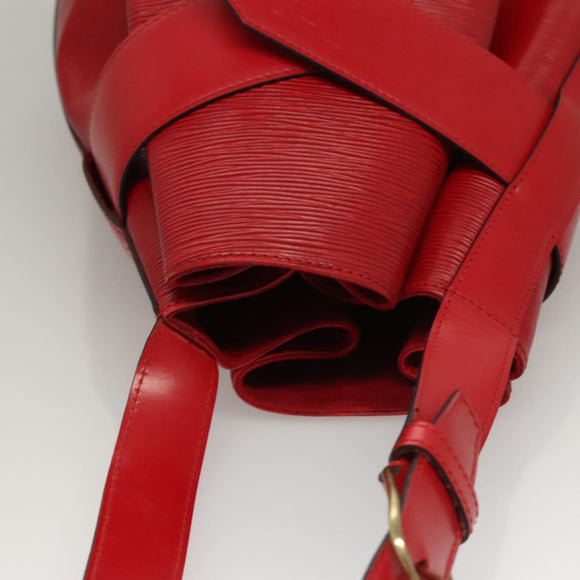 LOUIS VUITTON Epi Sac Depaule PM Shoulder Bag Red M80207 LV Auth sw221