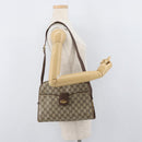 GUCCI GG Supreme Shoulder Bag PVC Beige Gold Auth SW2211-22