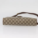 GUCCI GG Supreme Shoulder Bag PVC Beige Gold Auth SW2211-9