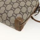 GUCCI GG Plus Supreme Shoulder Bag PVC Beige Gold Auth SW2213-15
