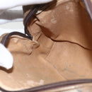GUCCI GG Plus Supreme Shoulder Bag PVC Beige Gold Auth SW2213-19