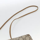 GUCCI GG Plus Supreme Shoulder Bag PVC Beige Gold Auth SW2213-8