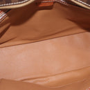 CELINE Macadam Canvas Tote Bag PVC Leather Brown Gold Auth SW2215A-16