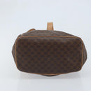 CELINE Macadam Canvas Backpack PVC Leather Brown Gold Auth SW2219-11
