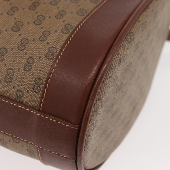 GUCCI Micro GG Supreme Shoulder Bag PVC Beige Gold 007 86 0044 Auth SW2222