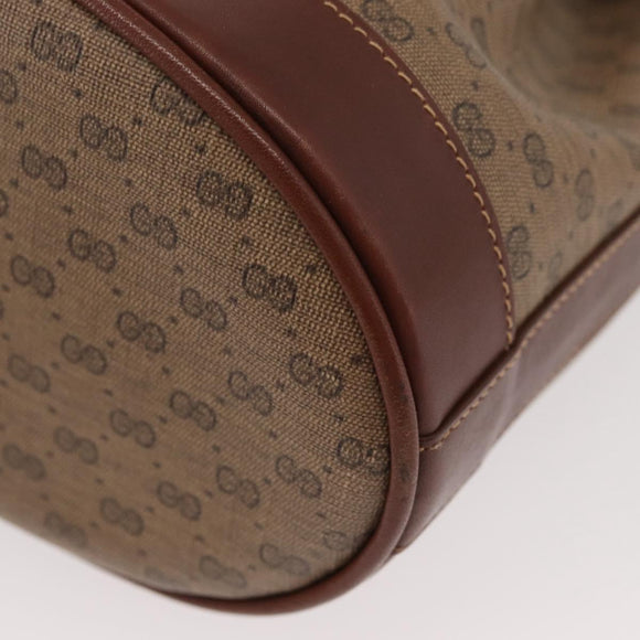 GUCCI Micro GG Supreme Shoulder Bag PVC Beige Gold 007 86 0044 Auth SW2222
