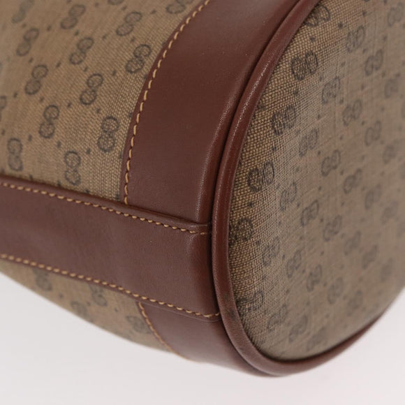 GUCCI Micro GG Supreme Shoulder Bag PVC Beige Gold 007 86 0044 Auth SW2222