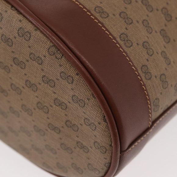 GUCCI Micro GG Supreme Shoulder Bag PVC Beige Gold 007 86 0044 Auth SW2222