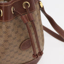 GUCCI Micro GG Supreme Shoulder Bag PVC Beige Gold 007 86 0044 Auth SW2222-18