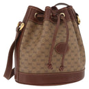 GUCCI Micro GG Supreme Shoulder Bag PVC Beige Gold 007 86 0044 Auth SW2222-1
