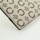 CELINE C Macadam Canvas Shoulder Bag Ivory Gold Auth SW2223A-16