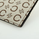 CELINE C Macadam Canvas Shoulder Bag Ivory Gold Auth SW2223A-17