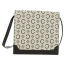 CELINE C Macadam Canvas Shoulder Bag Ivory Gold Auth SW2223A-13