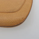 LOEWE Shoulder Bag Leather Beige Gold Auth SW2227A-9