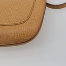 LOEWE Shoulder Bag Leather Beige Gold Auth SW2227A-15