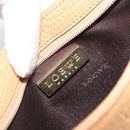 LOEWE Shoulder Bag Leather Beige Gold Auth SW2227A-18
