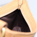 LOEWE Shoulder Bag Leather Beige Gold Auth SW2227A-19