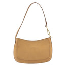 LOEWE Shoulder Bag Leather Beige Gold Auth SW2227A-2