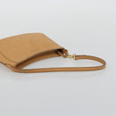 LOEWE Shoulder Bag Leather Beige Gold Auth SW2227A-7
